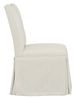 Fairfield® Customizable Entree Dining Pull Short Back Skirted Dining Chair with Mica Legs and Buttons-2