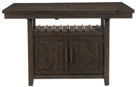 Mazin Furniture Oxton 5 Piece Dark Cherry Counter Height Dining Set-1