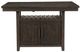 Mazin Furniture Oxton 5 Piece Dark Cherry Counter Height Dining Set-1