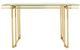Sagebrook Home Glass Top Console Table with Gold Frame-1