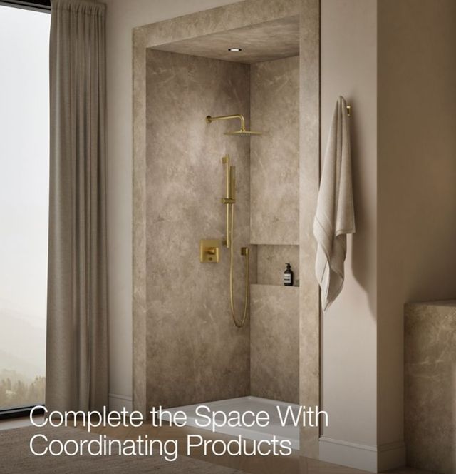 KOHLER® Honesty® Vibrant Brushed Moderne Brass 1.75 GPM Showering Kit-4
