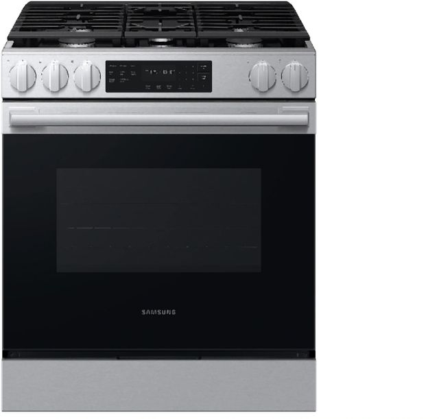 Samsung Bespoke Smart 30'' Stainless Steel Gas Slide In Gas Range-0