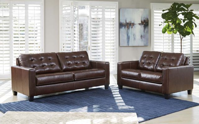Signature Design by Ashley® Altonbury 2-Piece Walnut Living Room Seating Set-3