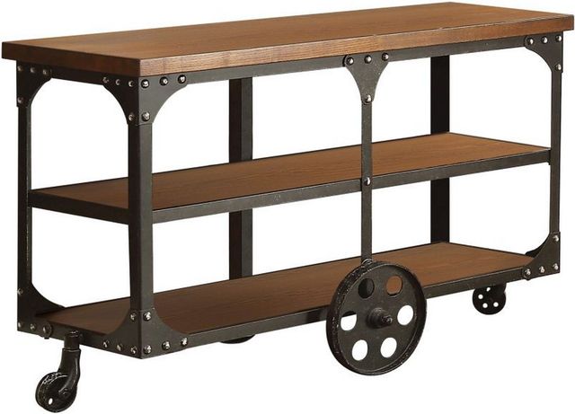 Coaster® Roy Rustic Brown Sofa Table-1