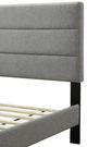 Bernards Willa Gray Upholstered Full Panel Bed-4