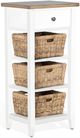 Sunny Designs™ Accents White and Natural Storage Rack w/ Baskets-0