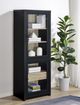 Coaster® Denison Black Media Tower Cabinet-1