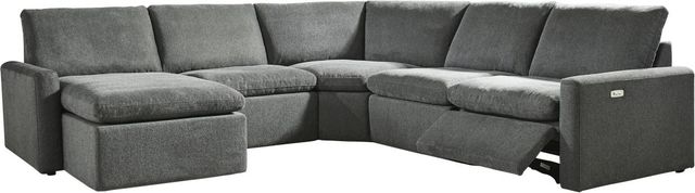Signature Design by Ashley® Hartsdale 5-Piece Granite Left-Arm Facing Power Reclining Sectional and Chaise-0