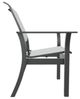 Telescope Casual Leeward Abalone/Graphite Fabric/Polymer Outdoor MGP Sling Stacking Cafe Chair-2