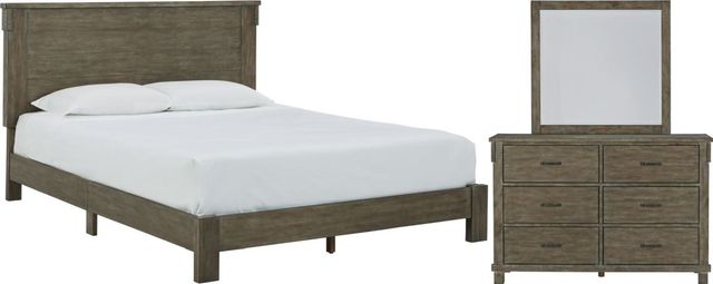 Signature Design by Ashley® Shamryn 5-Piece Grayish Brown King Panel Bed Set-0