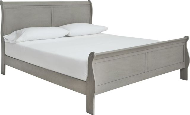 Signature Design by Ashley® Kordasky 4-Piece Dove Gray California King Sleigh Bed Set-1