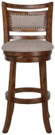 New Classic® Home Furnishings Aberdeen Brown Swivel Bar Stool-2