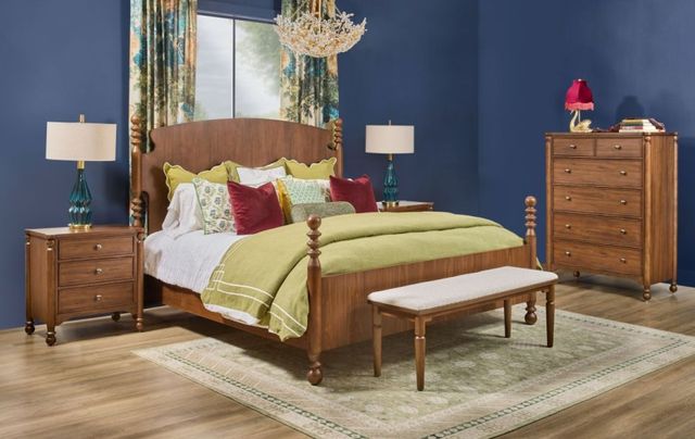 Flexsteel® Azalea Legacy Walnut/Oatmeal Bench-1
