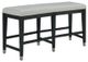 Najarian Furniture Proximity Gray/Gray Oak Curved Counter Bench-0