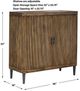 Uttermost® Pinstripe Light Walnut 2-Door Cabinet-3