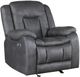 New Classic® Home Furnishings Morello Gray Power Glider Recliner-0