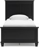 Signature Design by Ashley® Lanolee Black Twin Panel Bed-1
