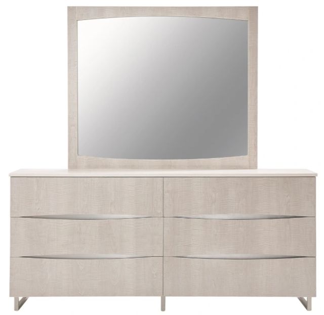 Michael Amini® Marin Greige Dresser and Mirror-1
