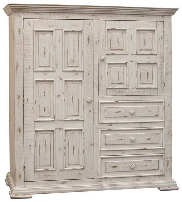 International Furniture Direct Terra Vintage White Gentleman's Chest