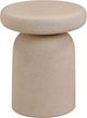 TOV Furniture Lydia Cream Concrete Indoor/Outdoor Side Table-0