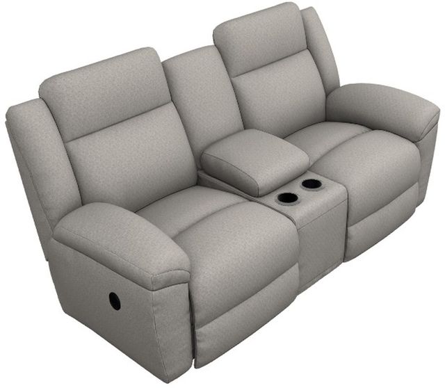 La-Z-Boy® Joel Stone Manual Reclining Loveseat with Console-1