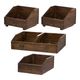 A & B Home 4-Piece Brown Storage Box Set-0