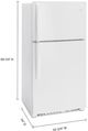 Whirlpool® 33" 21.3 Cu. Ft. White Top Freezer Refrigerator-2