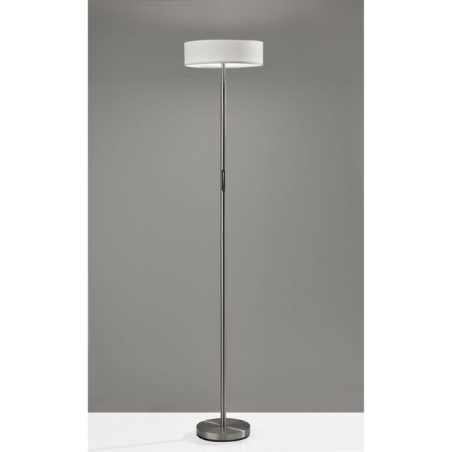 Adesso® Cosmo Brushed Steel LED Torchiere-2