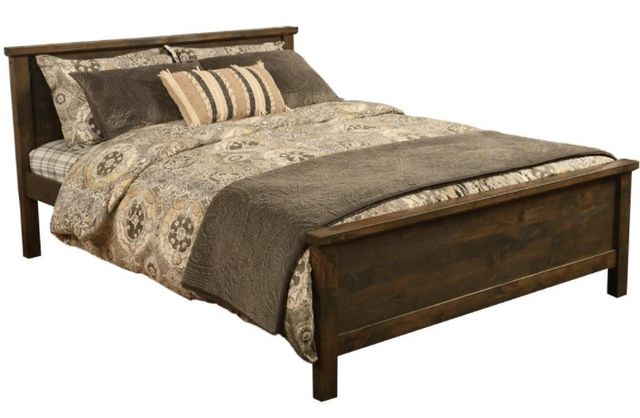 Kodiak Furniture Torquey Medium Brown Queen Panel Bed-0