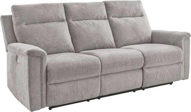 Signature Design by Ashley® Barnsana Ash Power Reclining Sofa-0