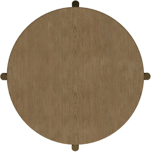 Coaster® Arini Sand Wash End Table with Aged Brass Base-3