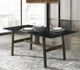 ACME Furniture Destin Black Dining Table with Walnut Base-1