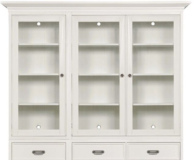 Hammary® Structures White Triple Storage Display-1