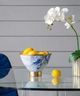 A & B Home Blue/Gold Bowl-3