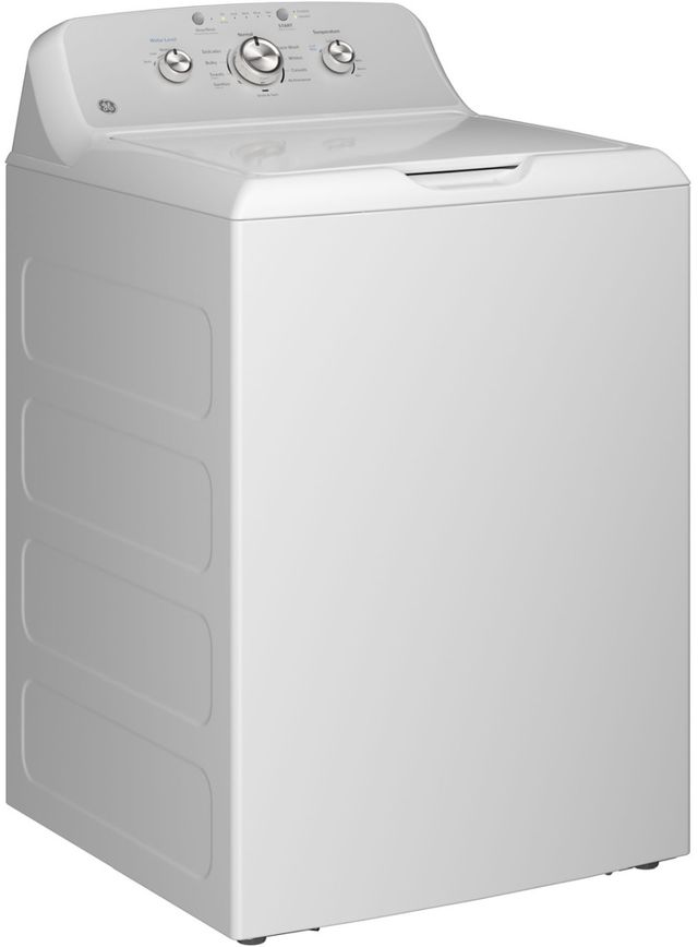 GE® 4.3 Cu. Ft. White Agitator Top Load Washer with Stainless Steel Drum, Cold Plus and Water Level Control-3