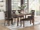 Mazin Furniture Salton Cherry 6 Piece Dining Table Set-1