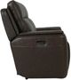 Bassett® Furniture Club Level Manteo Sable Leather Power Reclining Loveseat with Console-2