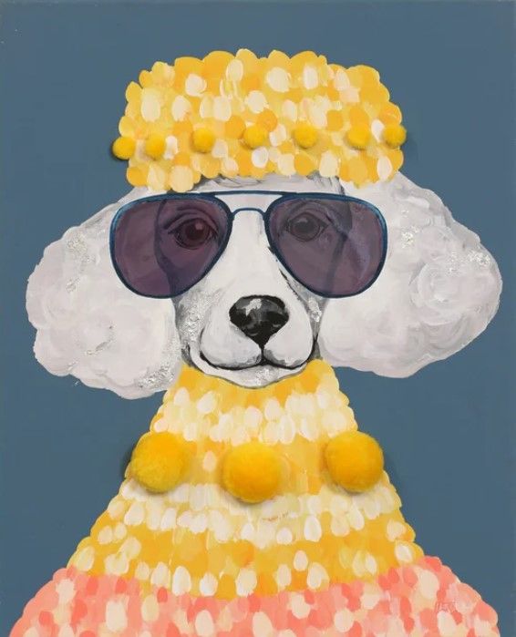 Stylecraft Poodle Power Wall Art-2