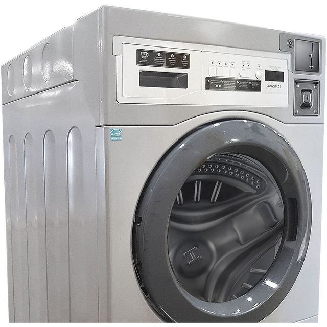 Crossover 2.0 Commercial 3.5 Cu. Ft. Silver Coin/Card/OPL Front Load Washer-2