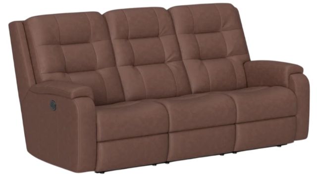 Flexsteel® Customizable Arlo Leather Power Reclining Sofa-3