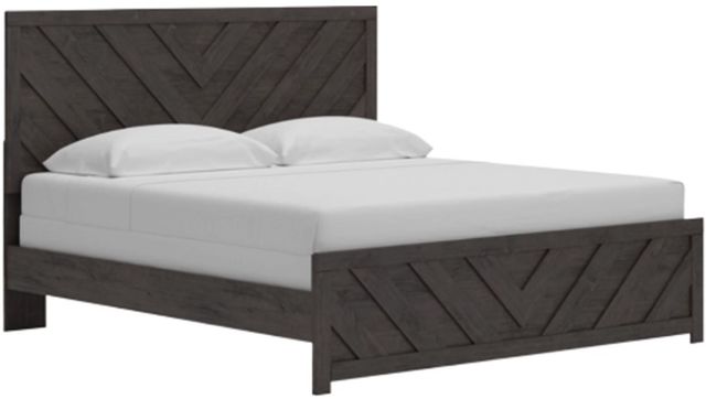 Signature Design by Ashley® Prendonea Charcoal King Panel Bed-0