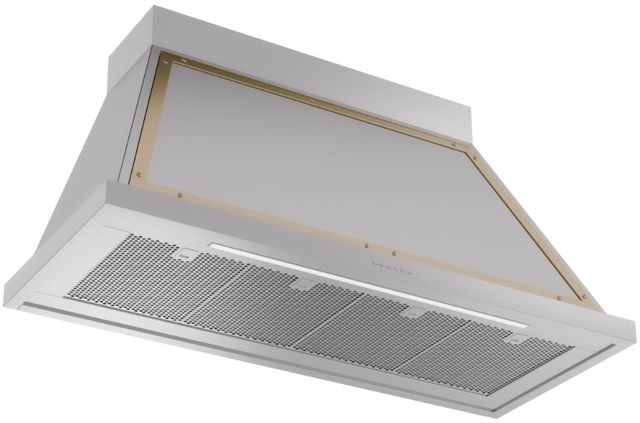 Ilve® Nostalgie II Noblesse 48" Stainless Steel Wall Mounted Range Hood with Brass Trim-1