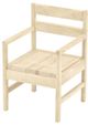Crate Designs™ Furniture Unfinished Dining Arm Chair-0