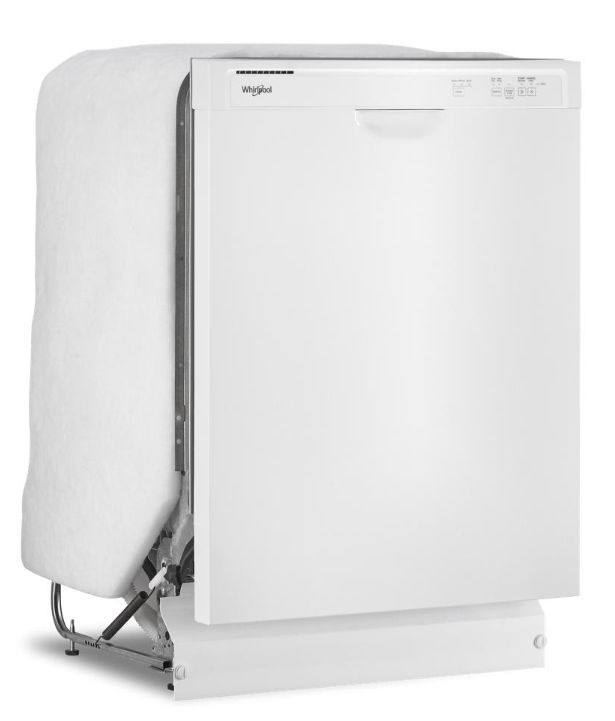 Whirlpool® 24" White Front Control Built In Dishwasher-1