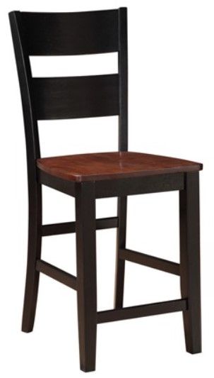 American Wholesale Furniture Black/Cherry Pub Chair-0
