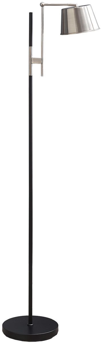 Monarch Specialties Inc. Black Metal Floor Lamp-0