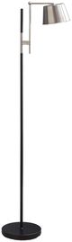 Monarch Specialties Inc. Black Metal Floor Lamp-0
