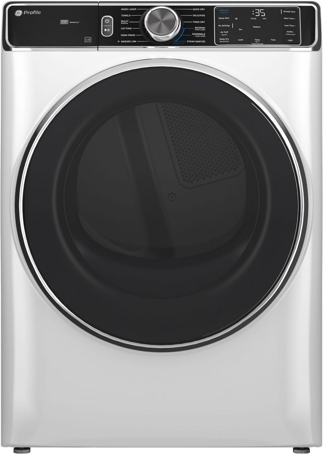 GE Profile™ 7.8 Cu. Ft White Gas Dryer
