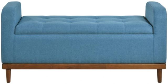 Homelegance® Brigitte Blue Lift Top Storage Bench-2