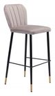 Zuo® Manchester Gray Set of 2 Bar Chairs-0